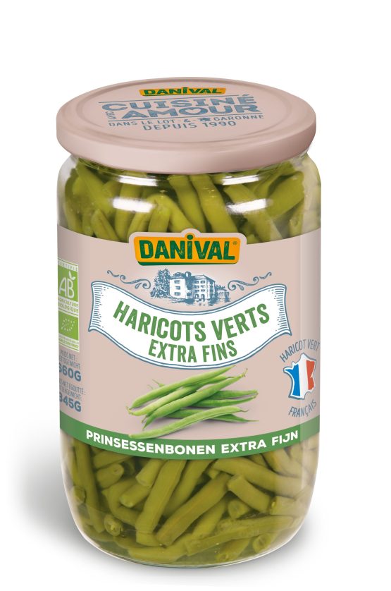 00270 Haricots Verts Extra Fins Bio 345g/660g - Danival