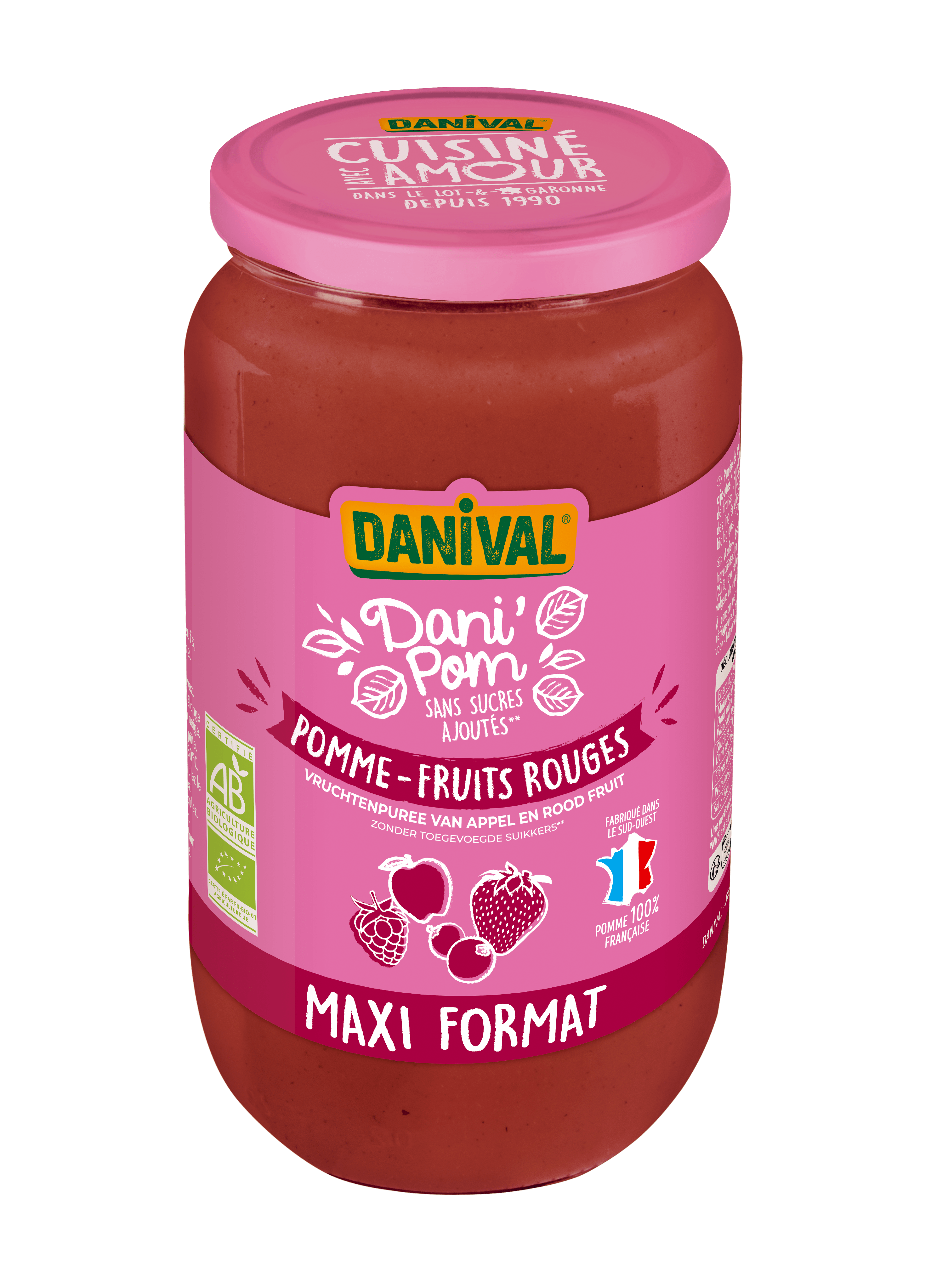 3035656 Dani'Pom Pomme & Fruits rouges bio - Danival